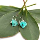 Small Kawakawa Dangles Earrings Enamel