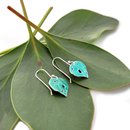 Small Kawakawa Dangles Earrings Enamel