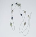 Multi Gemstone Necklace Silver