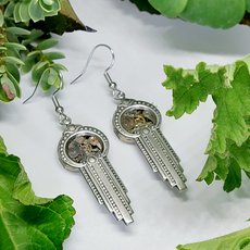 Waterfall Earrings w Timepiece-jewellery-The Vault