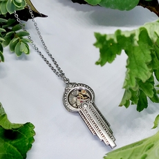 Waterfall Pendant w Timepiece-jewellery-The Vault