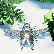 Honeybee Brooch Threepence-jewellery-The Vault