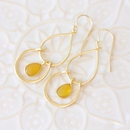 Oasis Hoops Earrings Gold Plate