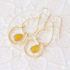 Oasis Hoops Earrings Gold Plate-jewellery-The Vault