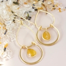 Oasis Hoops Earrings Gold Plate