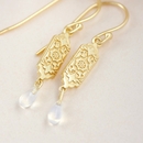 Desert Jewels Earrings Gold Plate