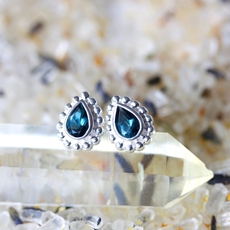 Arabian Nights Studs Silver-jewellery-The Vault