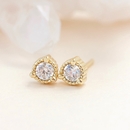 Sparkle Studs Gold Plate