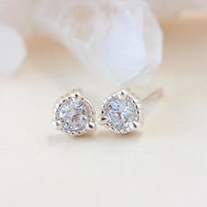 Sparkle Studs Silver-jewellery-The Vault