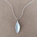 Silver Rata Leaf on Chain Necklace
