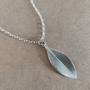 Silver Rata Leaf on Chain Necklace