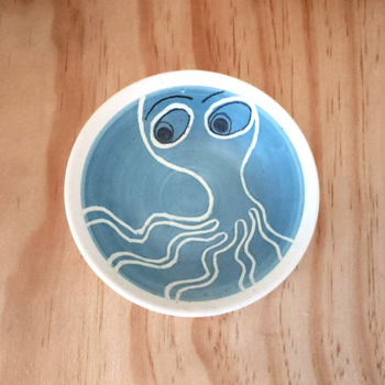Small Octopus Bowl Blue