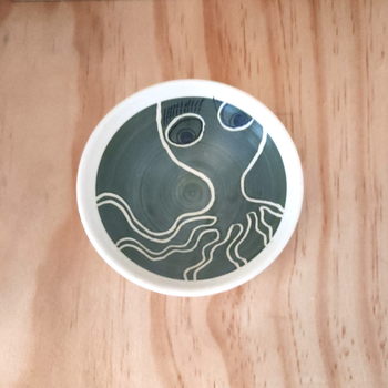 Small Octopus Bowl Green
