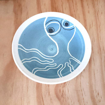 Medium Octopus Bowl Blue