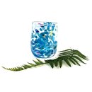 Glass Tumbler Blue Spots