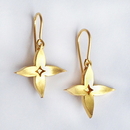 Jasmine Hook Earrings 22ct Gold Plate