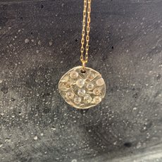 Ripple Pendant Silver Bronze-jewellery-The Vault