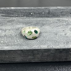 Like Proud Ring Silver Synthetic Sapphires-jewellery-The Vault