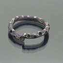 Evolve Ring Oxidised Silver 