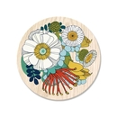 Folk Flowers Coaster Single