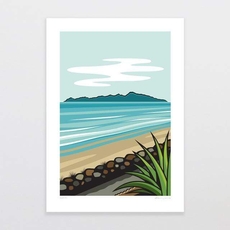 Kapiti Island A4 Print-artists-and-brands-The Vault