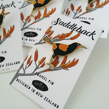 Saddleback Enamel Pin