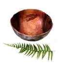 Pohutukawa Wooden Bowl Ebonized Exterior
