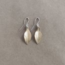 Gold Plate Rata Leaf Earrings Small