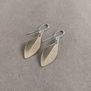 Gold Plate Rata Leaf Earrings Small