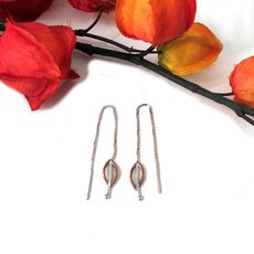 Falling Leaves Thread Earrings-jewellery-The Vault