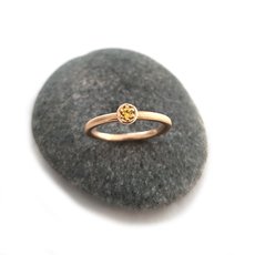 9ct Yellow Gold Ring Yellow Sapphire-jewellery-The Vault