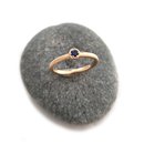 9ct Yellow Gold Ring Blue Sapphire