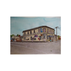 Riversdale Hotel A4 Print-artists-and-brands-The Vault