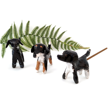 Incense Stick Holder Black Dog
