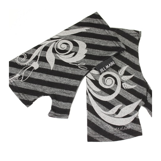 Merino Mitts Short SFern Black