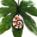 Bone Koru Two Tone Pendant