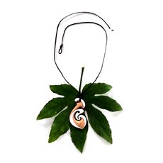Matau Two Tone Bone Pendant-jewellery-The Vault