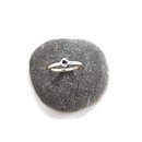 Silver Stacker Ring Sapphire