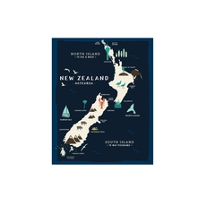 Map of NZ Lens Cloth-lifestyle-The Vault