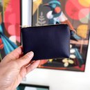 Julia Wallet Cactus Leather Midnight Blue