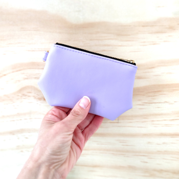 Gem Card Wallet Cactus Leather Lilac