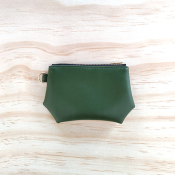 Gem Card Wallet Cactus Leather Napal Green