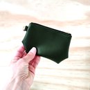Gem Card Wallet Cactus Leather Napal Green