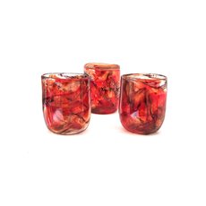 Glass Tumbler Red Swirl-artists-and-brands-The Vault