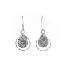 Dewdrop Earrings Silver-jewellery-The Vault