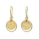 Roundabout Earrings Gold Plate