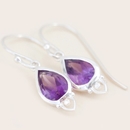 Crown Chakra Earrings Silver