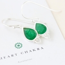 Heart Chakra Earrings Silver