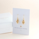 Solar Plexus Chakra Earrings Gold Plate