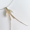 Fuchsia Wire Necklace 9ct Gold Stalks